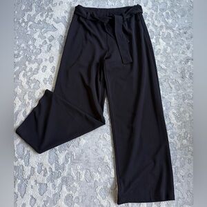 Hem & Thread Black Wide Leg Pants